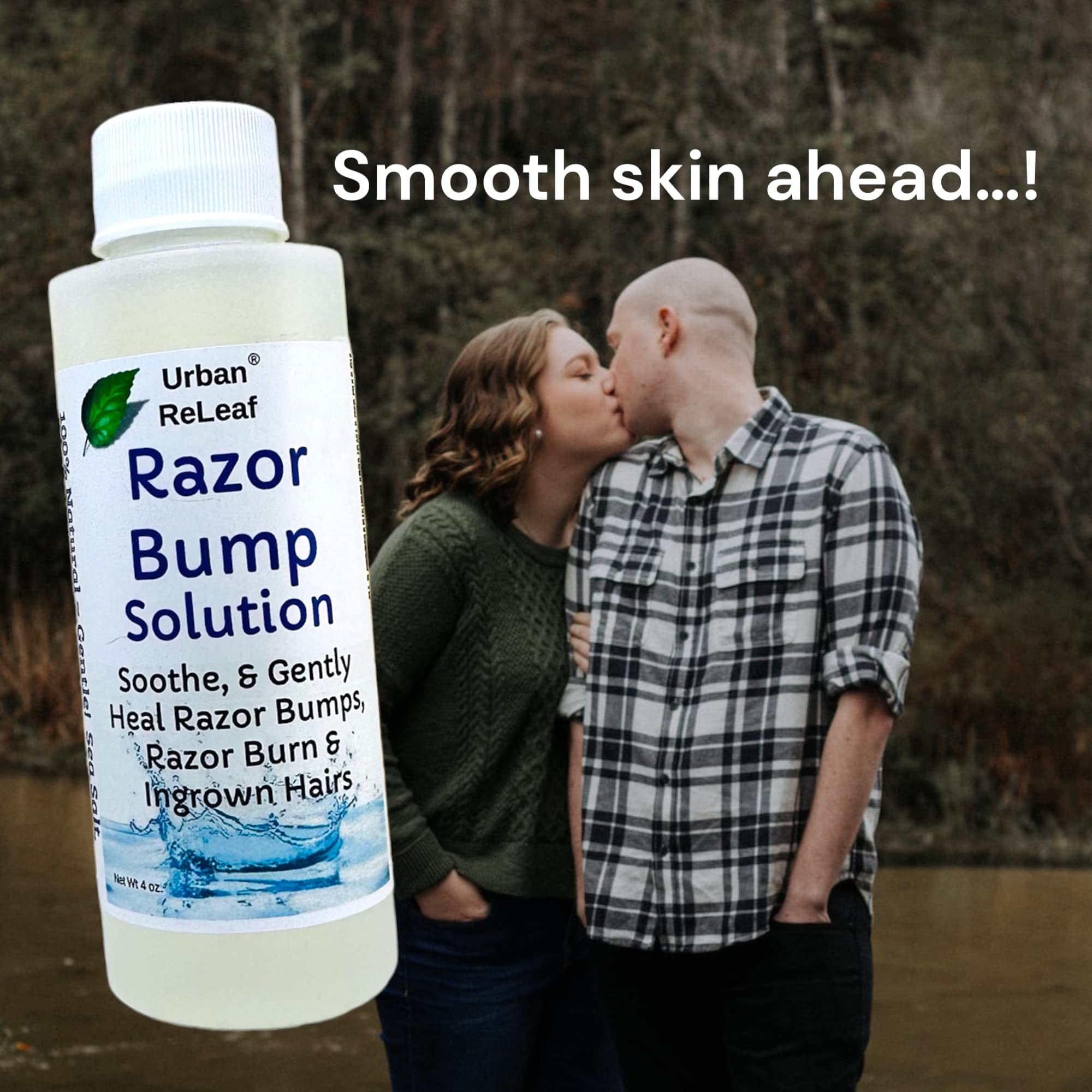 Urban ReLeaf Razor Bump Solution ! Natural Sea Salt and Tea Tree. Soothe & Gently Calm Shaving Bumps, Burns & Ingrown Hairs. Made fresh in USA! Helps Irritation.