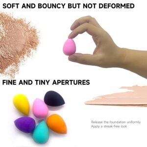 GFOUNS small mini beauty blender bulk makeup sponge for face : 30 pcs mulit-colored makeup sponges for foundation,blending (30 pcs)