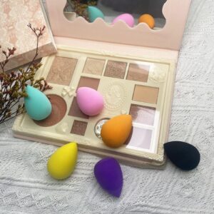 GFOUNS small mini beauty blender bulk makeup sponge for face : 30 pcs mulit-colored makeup sponges for foundation,blending (30 pcs)