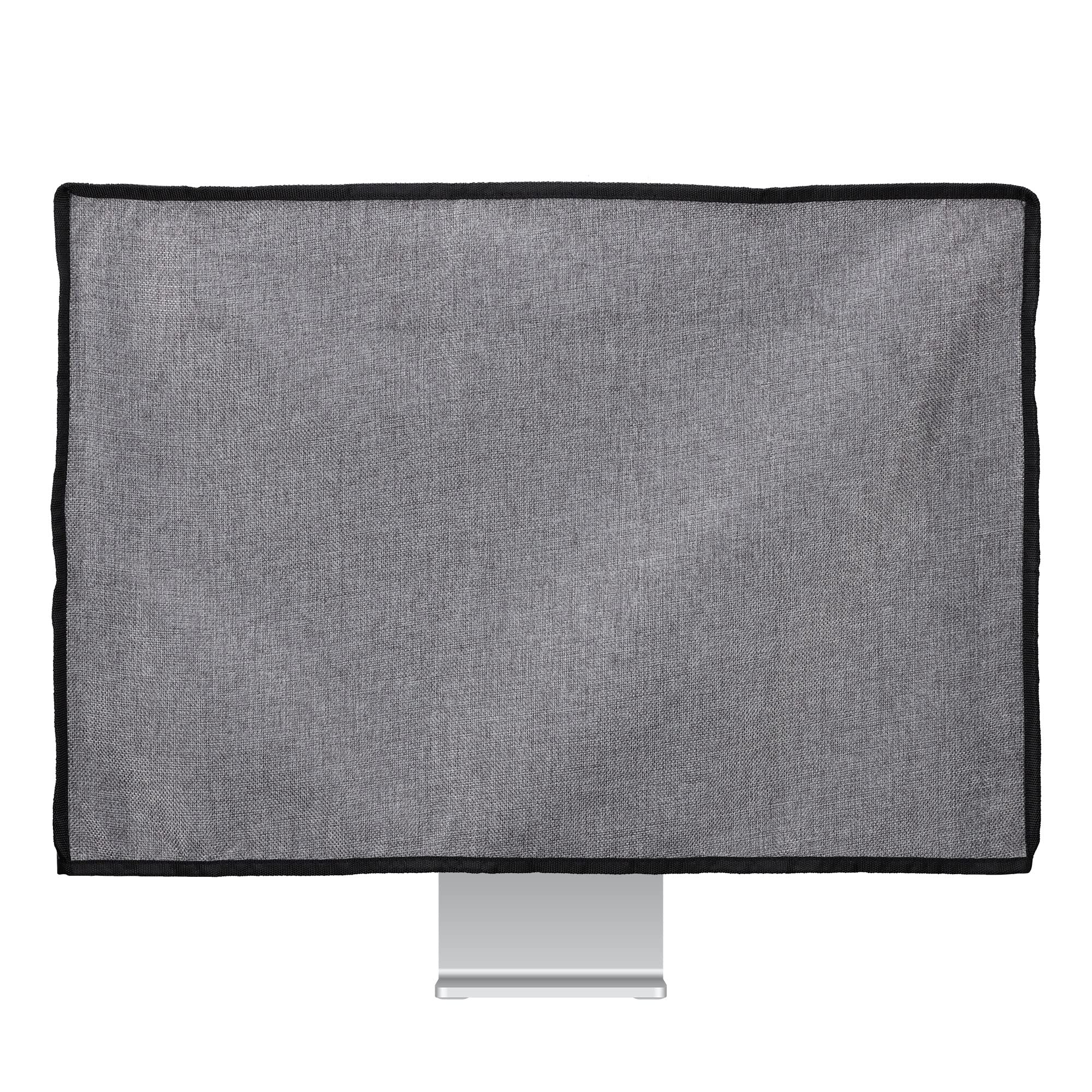 kwmobile Dust Cover for 20-22" Monitor - Linen Monitor Display Protector - Protect Your Computer Screen - Dark Grey