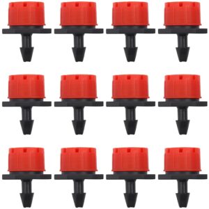 50 PCS Adjustable Irrigation drip emitter, Miniature drip Sprinkler 1/4 inch for Watering Systems in Gardens, lawns, Flower beds, etc