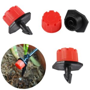 50 PCS Adjustable Irrigation drip emitter, Miniature drip Sprinkler 1/4 inch for Watering Systems in Gardens, lawns, Flower beds, etc