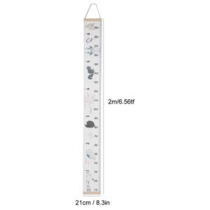 Watris Veiyi Height Measure Chart, Growth Height Chart, Measuring Height Chart, Cute Portable Writable Wall Sticker Height Measure Meaningful Memories Removable Roll Up Measure Wall Chart 7.9x8.3in(A)