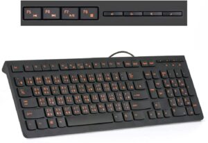 hynak wired usb keyboard, gaming keyboard home office, work or personal computer shortcuts for notebook computer, chinese beginners computer, pc, laptop, black