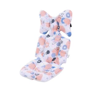 Universal Baby Stroller Seat Liners Baby Pushchair Cushion Pram Liner Stroller Cushion Seat Pad Liner Soft Thicken Stroller Soft Cotton Insert with Mattress Stroller Seat Liner Head Neck Body Support