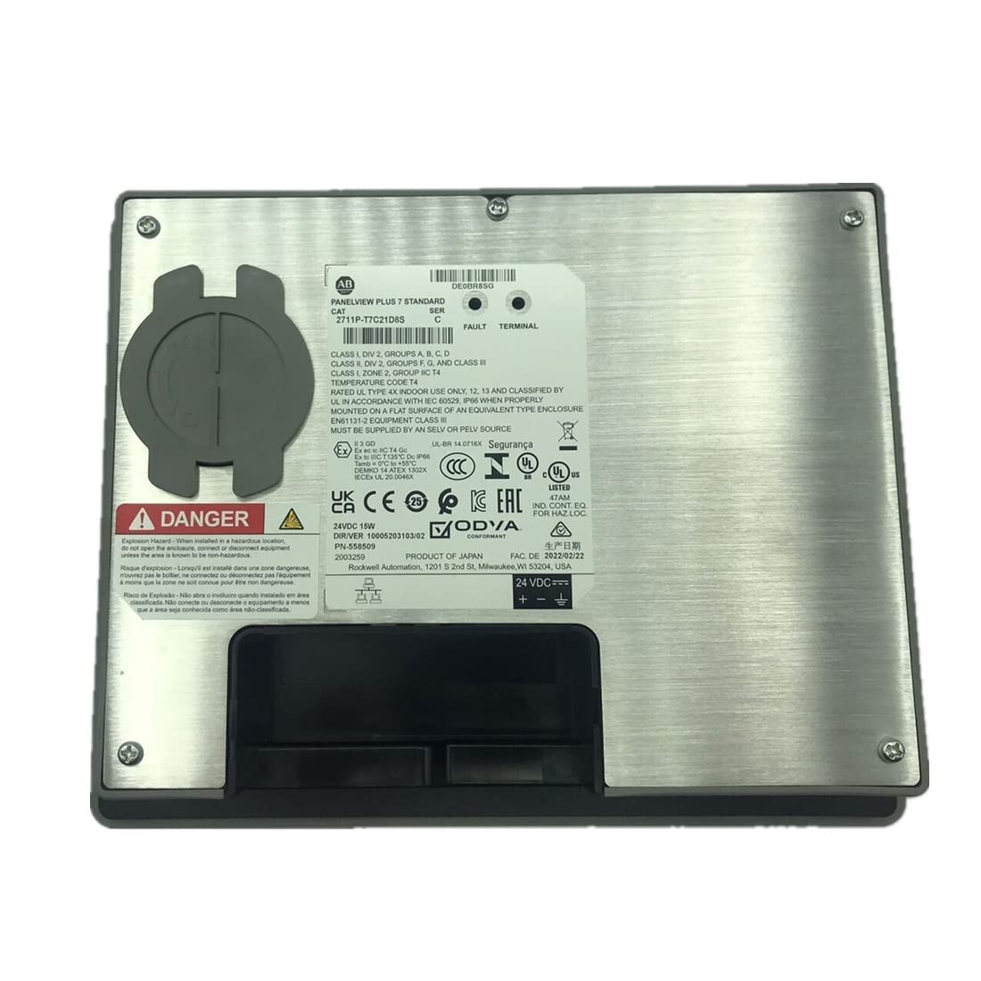 2711P-T15C21D8S Panel View Plus 7 Touch 7Inch 2711P-T15C21D8S Touch Panel Sealed in Box One Year Warranty