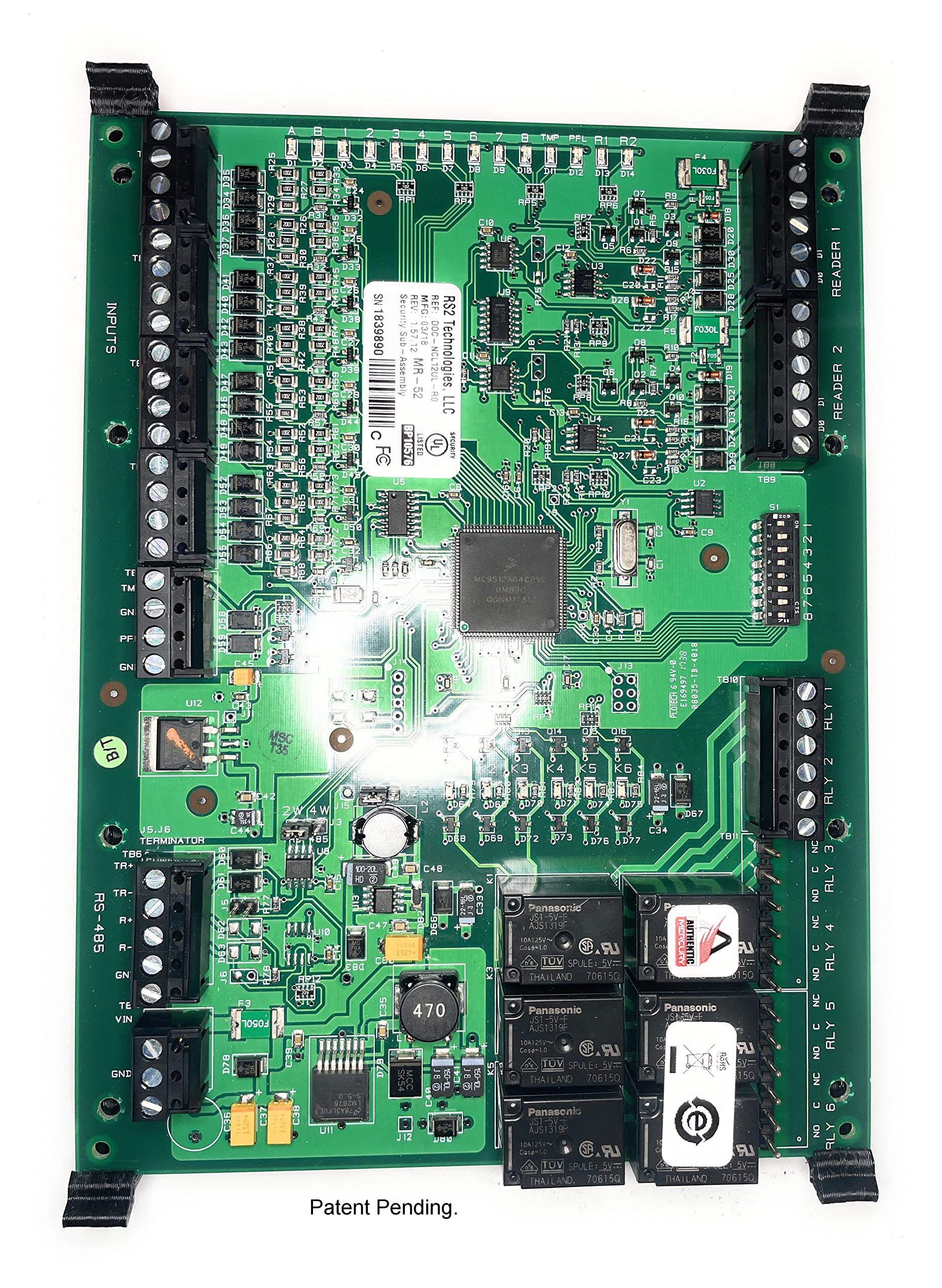 Access Control Circuit Board Din Rail Mount Adapter Vertical Orientation