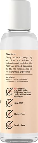 Horbäach Fractionated Coconut Oil | 4 fl oz | Liquid Moisturizing Oil for Skin | Free of Parabens, SLS & Fragrances | Coera