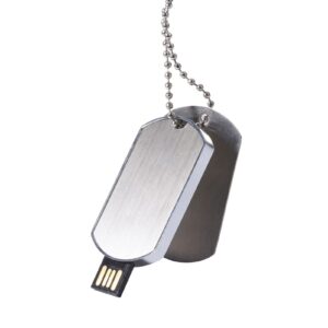 chuyi novelty metal military card shape 128gb usb 2.0 flash drive necklace pen drive data storage memory stick waterproof thumb drive usb disk gift