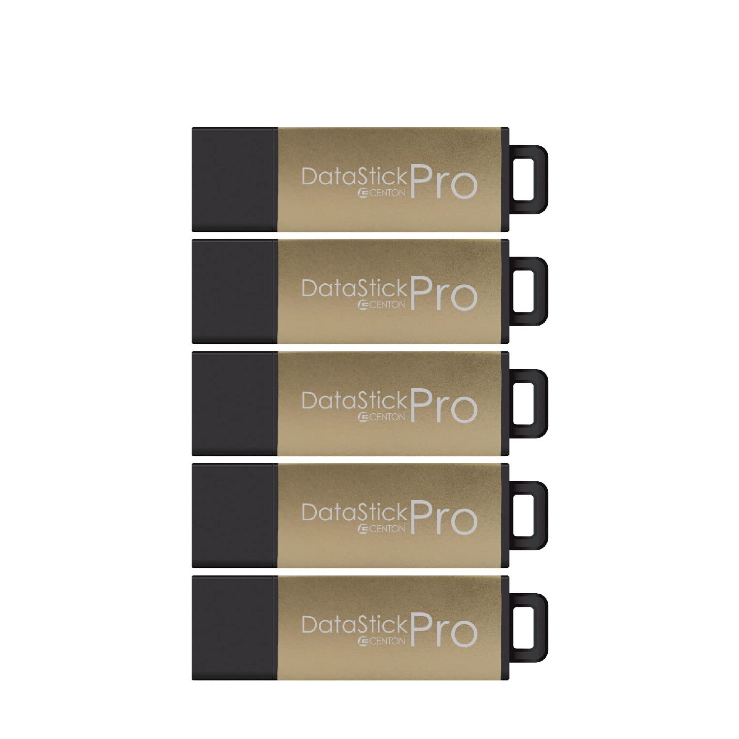 Centon DataStick USB 3.0 Flash Drive 8GB x 5, Gold Metallic (S1B-U3P16-8G-5)