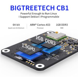 BIGTREETECH CB1 V2.2 + Pi4B Adapter Panel Board Kit, Support with SKR Mini E3 V3.0 Octopus V1.1 Octopus Pro SKR 3 Control Board to Run Klipper VS Raspberry-Pi 4/3B for Voron 3D Printer