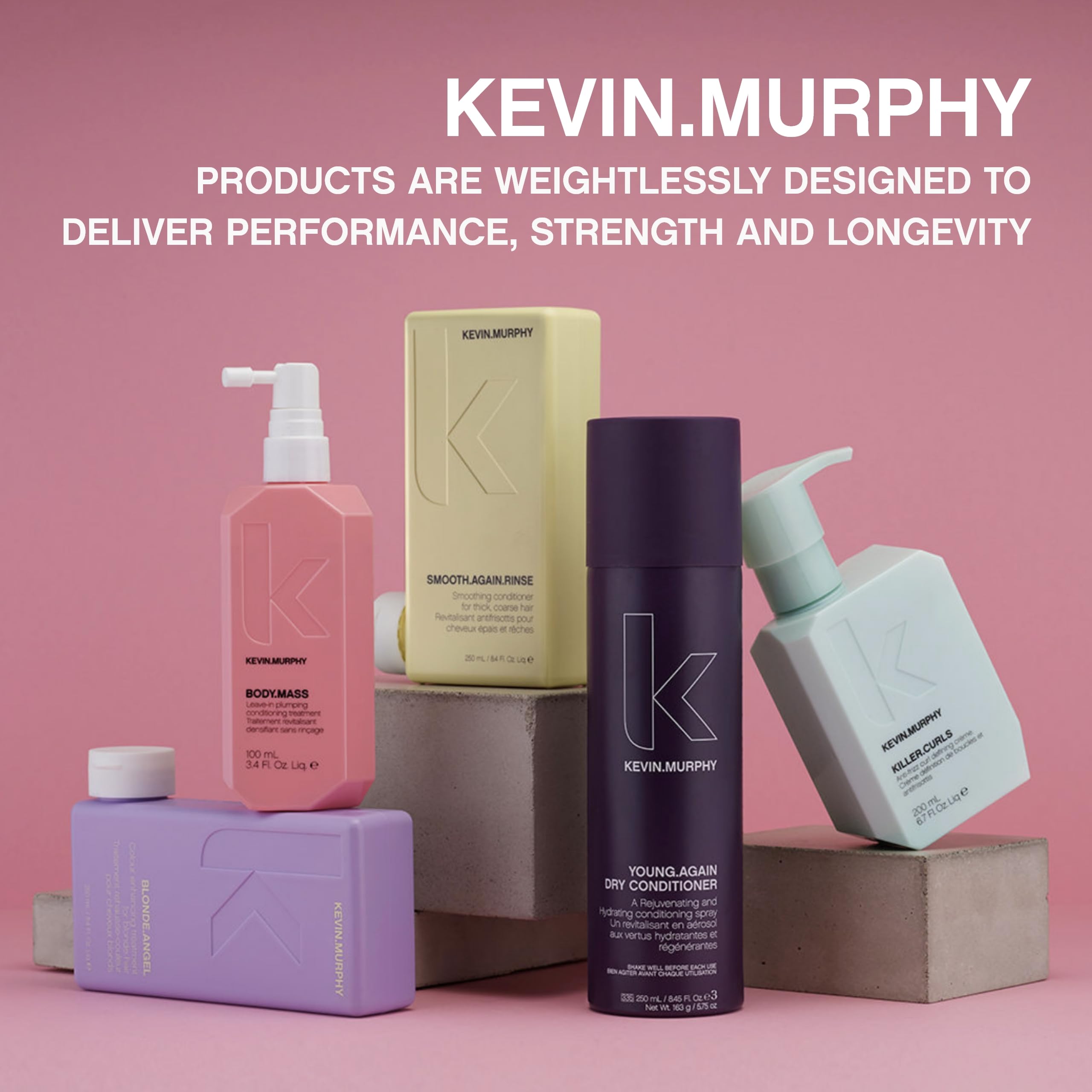 KEVIN.MURPHY REPAIR-ME.WASH & RINSE - Moisturising Hair Repair Shampoo - Hair Repair Conditioner - For All Hair Types Needing Repair - Sulphate & Paraben Free - 250 mL / 8.4 fl oz - 2 Pack