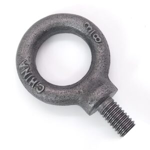 Lifting Shoulder Eye Bolt 3/8"-18 2 Pcs, Industrial Grade Heavy Duty Forged Steel for Truck Tractor Bucket Use As Towing&Pulling Point