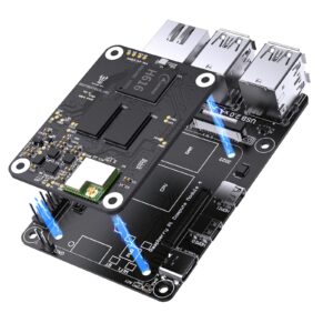 BIGTREETECH CB1 V2.2 + Pi4B Adapter Panel Board Kit, Support with SKR Mini E3 V3.0 Octopus V1.1 Octopus Pro SKR 3 Control Board to Run Klipper VS Raspberry-Pi 4/3B for Voron 3D Printer