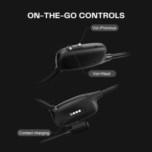 Bingozones Bone Conduction Headphones Prime Deals Today 2023 Bluetooth Open Ear Headphones IPX8 Waterproof Earphones Include MP3 with Build in Mic for TF Card Swimming,Running, Cycling, Driving,