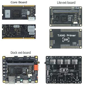 youyeetoo Sipeed Tang Primer 20K FPGA Development Board MCU, with LUT4, PMOD Port *4, for RISC-V and Embedded Development (Lite ext-Board Version)