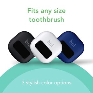 Bril UV-C Toothbrush Sanitizer, Portable Sterilizer, Cover, Holder, and Case for Any Size Toothbrush, White, Black, Navy (3 Pack)