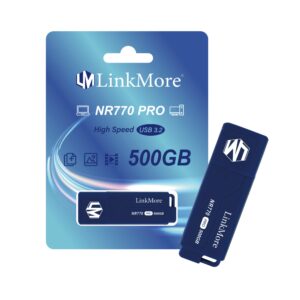 LinkMore NR770 500GB USB 3.2 Gen2 Flash Drive, Read Speed up to 1000MB/s, Write Speed up to 800MB/s, Thumb Drive