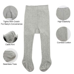 Zando Cable Knit Newborn Tights Soft Newborn Leggings Newborn Essentials Soft Baby Tights 0-3 Months Girl Baby Girl Tights Baby Leggings Winter Tights Winter Clothes A Black 0-6 0-3