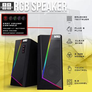 MTG Aurora Business Computer Desktop PC- Intel Core i7 4th Gen, 16GB Ram DDR4, 1TB Nvme, MTG Dual 22 Inch Monitor, MTG Wireless Keyboard Mouse, RGB Speaker, Webcam, Win 10 Home