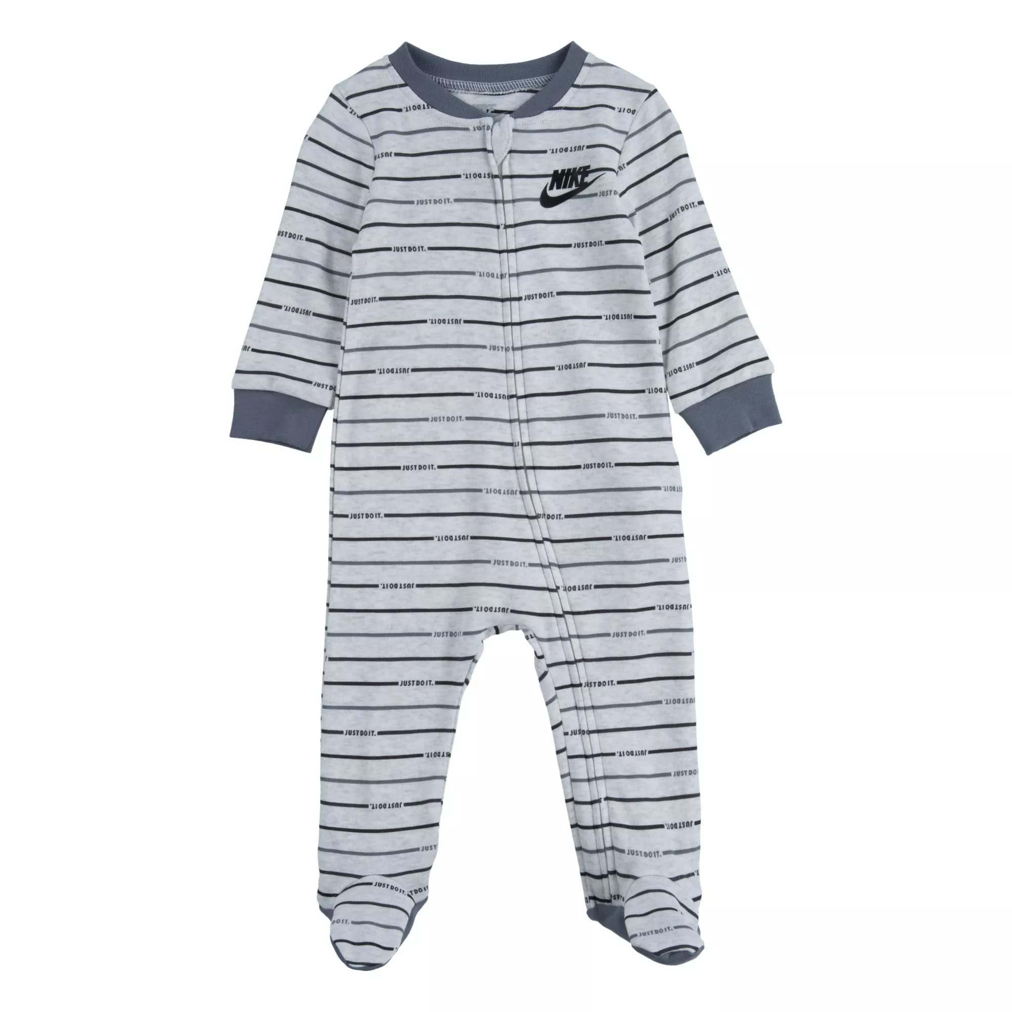 Nike Baby Boy All Over Print Full Zip Footed Coverall (G(56E489-X58)/B, 3 Months)