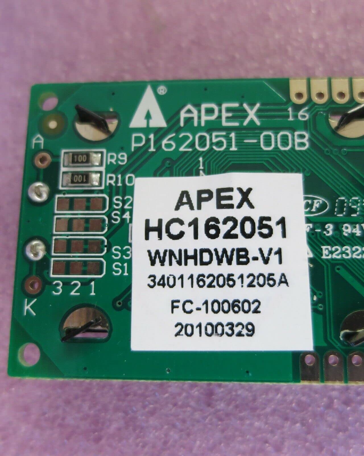 Compatible with APEX LCD HC162051WNHDWB-V1 16x2 (2.22 inch) *US Stock*