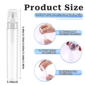 Vin Beauty 5pcs Perfume Atomizers Refillable, Plastic Mini Spray Bottles for Travel Mister Small Empty Spritzer Bottles Sample Containers for Hair Face Plants