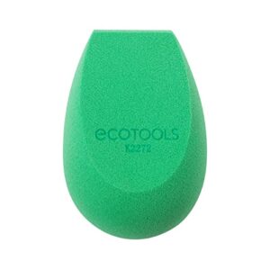 EcoTools Green Tea Bioblender, Compostable Makeup Blending Sponge, For Foundation & Base Coverage, Skin-Calming, Natural Infusion, Cruelty Free & Vegan, Packaging May Vary, 1 Count