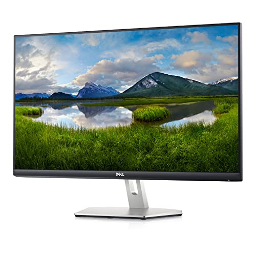 Dell S2721D 27 Monitor - 27" 1440p QHD 2560 x 1440 at 75 Hz, IPS Ultra-Thin Bezel Monitor, AMD FreeSync, HDMI, DisplayPort, Built in Speakers, VESA Certified, Silver