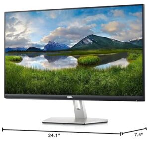 Dell S2721D 27 Monitor - 27" 1440p QHD 2560 x 1440 at 75 Hz, IPS Ultra-Thin Bezel Monitor, AMD FreeSync, HDMI, DisplayPort, Built in Speakers, VESA Certified, Silver