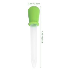 Toyvian 8 Pack Liquid Droppers Silicone and Plastic Pipettes 3ml Clear Liquid Medicine Eye Dropper with Bulb Tip for Candy (Random Color)