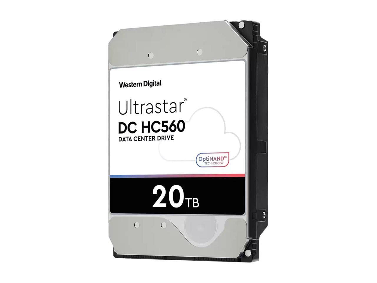 WD Ultrastar DC HC560 WUH722020ALE6L4 20 TB Hard Drive - 3.5" Internal - SATA (SATA/600) - Conventional Magnetic Recording (CMR) Method - Storage System, Video Surveillance System Device Supporte