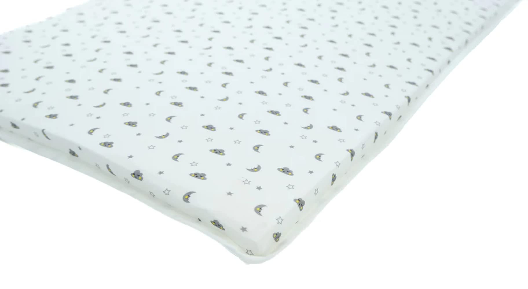 Arm’s Reach Fitted Bassinet Sheets - Soft and Breathable Cotton and Polyester, Designed for Use with Mini, Clear-Vue, and Cambria Co-Sleeper Bedside Bassinet, Moon Pattern