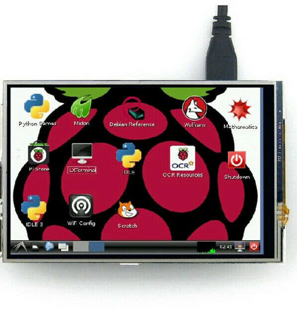 3.5" Monitor for Raspberry pi 2/3 Model B, LCD TFT 320*480 Touch Screen Kit Replacement