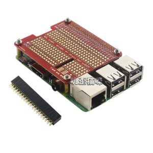 MOOKEENONE 1* DIY Board Set, 40-Pin GPIO Extend DIY Extension Board DIY Proto HAT Shield for Raspberry Pi 3B/3B+/4B Orange Pi