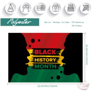 Black History Month Banner African American Emancipation Sign Backdrop, Happy Juneteenth Day Party Decorations Celebration Black Freedom Festivals Decoration Supplies (5 x 3ft)