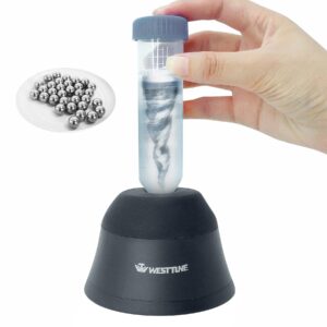 WEST TUNE 4000rpm Mini Vortex Mixer Lab Paint Shaker,Scientific Vortex Shaker with Touch Function for Eyelash Sharker Glue Adhesives Gel Polish and Test Tubes Vortex Mixing,Black