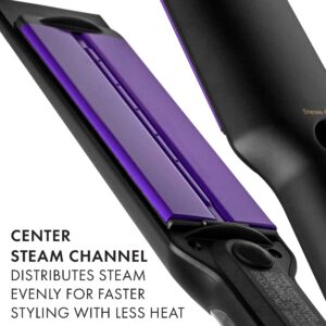 Hot Tools Pro Signature Steamstyler | Healthy-Looking Hair with Every Use (1-1/2 in), Black