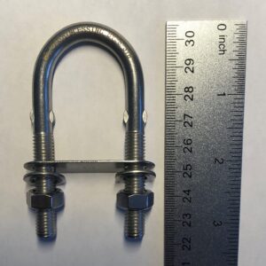 US Stainless Stainless Steel 316 UBolt M8 (5/16") by 80mm Marine Grade