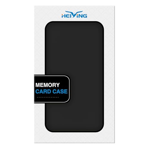 HEIYING Memory Card Case for SD Card and TF Card, Portable SD Card Holder SD SDHC SDXC TF Card Storage with 20 SD Card Slots & 20 Micro SD Card Slots