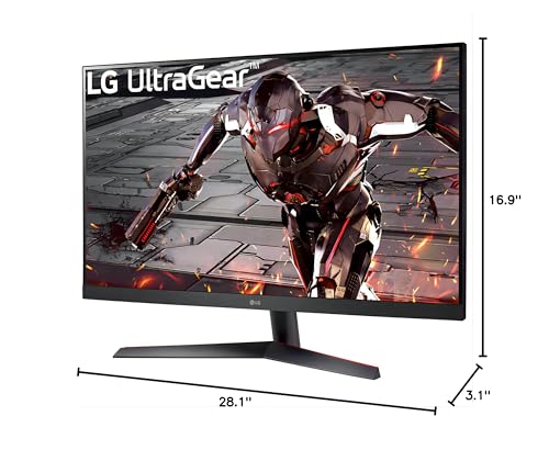 LG 32GN650-B Ultragear Gaming Monitor 32” QHD (2560 x 1440) Display, 165Hz Refresh Rate, 1ms MBR, HDR 10, sRGB 95% Color Gamut, AMD FreeSync, Black, LIONEYE Mousepad