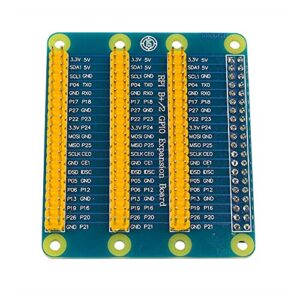 MOOKEENONE Multifunction 3 GPIO Ports Extended RPI B+/2B/3B+/4B GPIO Expansion PCB Board for Raspberry pi 4b Pi 3 and Pi2