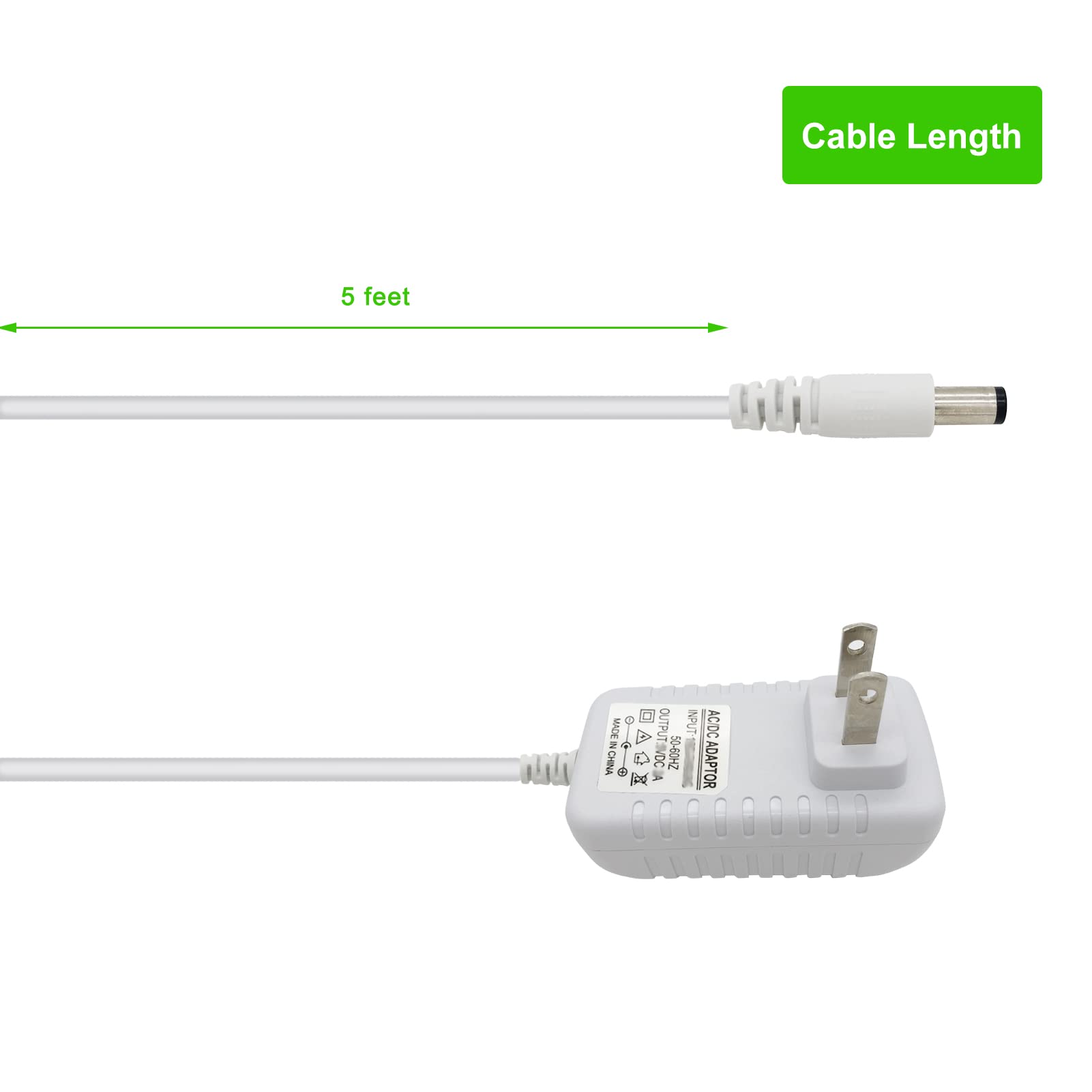 Charger Replacement for ANMEATE Baby Monitor, AW007WR-0500070UV AC Adapter Cable Cord for SM935E / SM24RX / SM24TX SM24 Camera