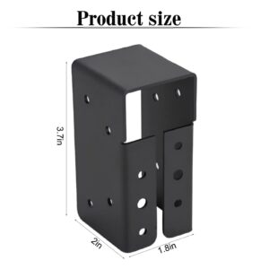 Concealed Joist Hanger 2" x 4" Face Mounted Concealed Flange Hanger Fit for 2" x 4" Nominal Lumber Hanger(Set of 24)