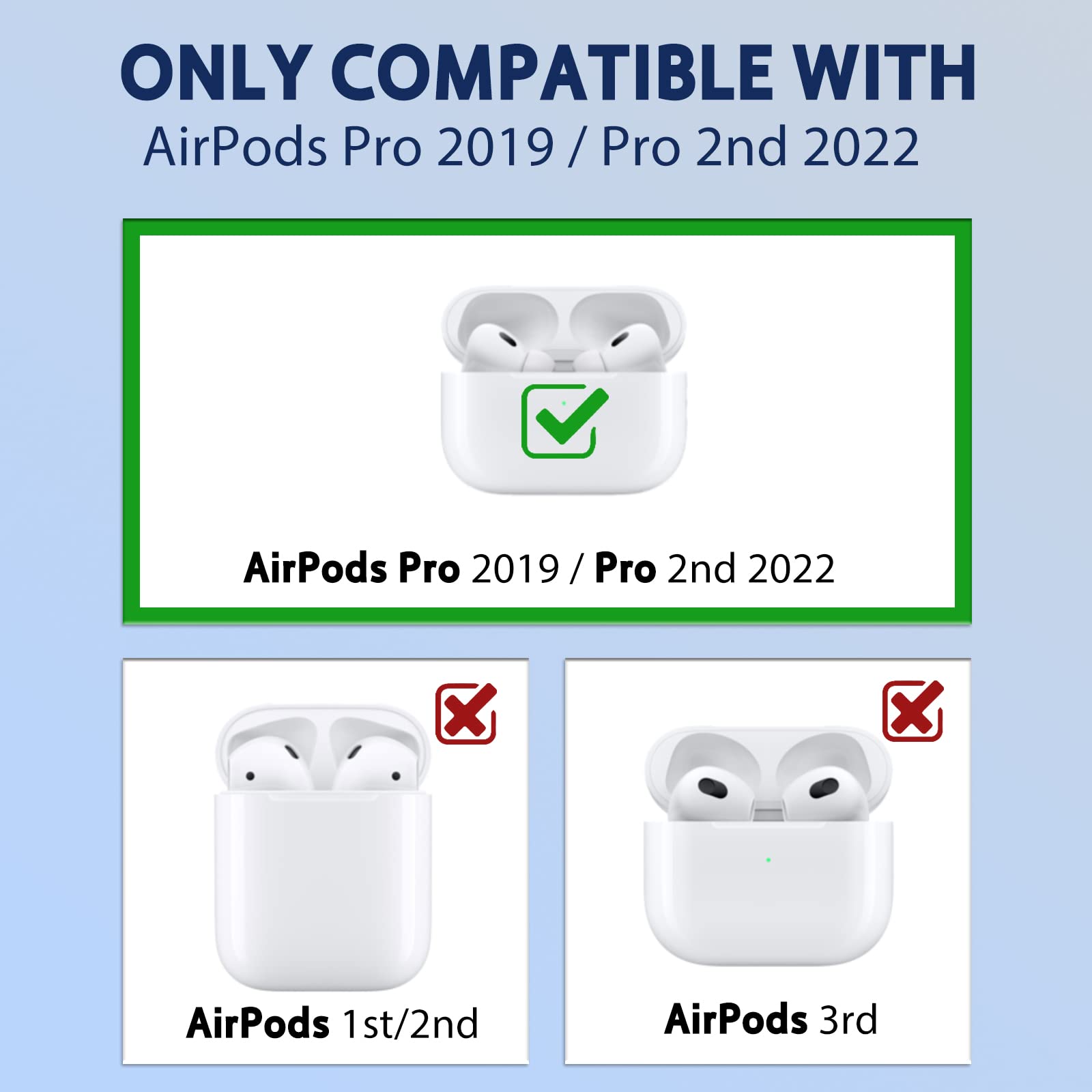 JoySolar for AirPods Pro 2019/Pro 2 Case 2022 Cute Cartoon Kawaii Cases for Apple AirPod Air Pods Pro Cover Cool Fun Funny Character Anime Soft IMD Coves for Girls Girly Boys (Friendly Gestures)