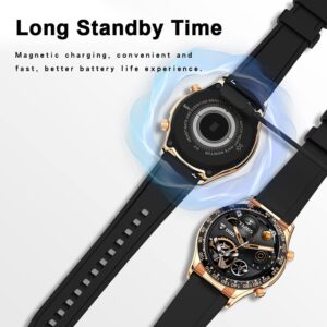 Smart Watch for Men Full Touchscreen Make/Answer Calls Step Counter Fitness Watches Activity Tracker Calories Compatible with Android iOS Phones