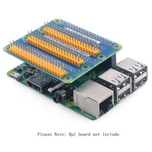 MOOKEENONE Multifunction 3 GPIO Ports Extended RPI B+/2B/3B+/4B GPIO Expansion PCB Board for Raspberry pi 4b Pi 3 and Pi2