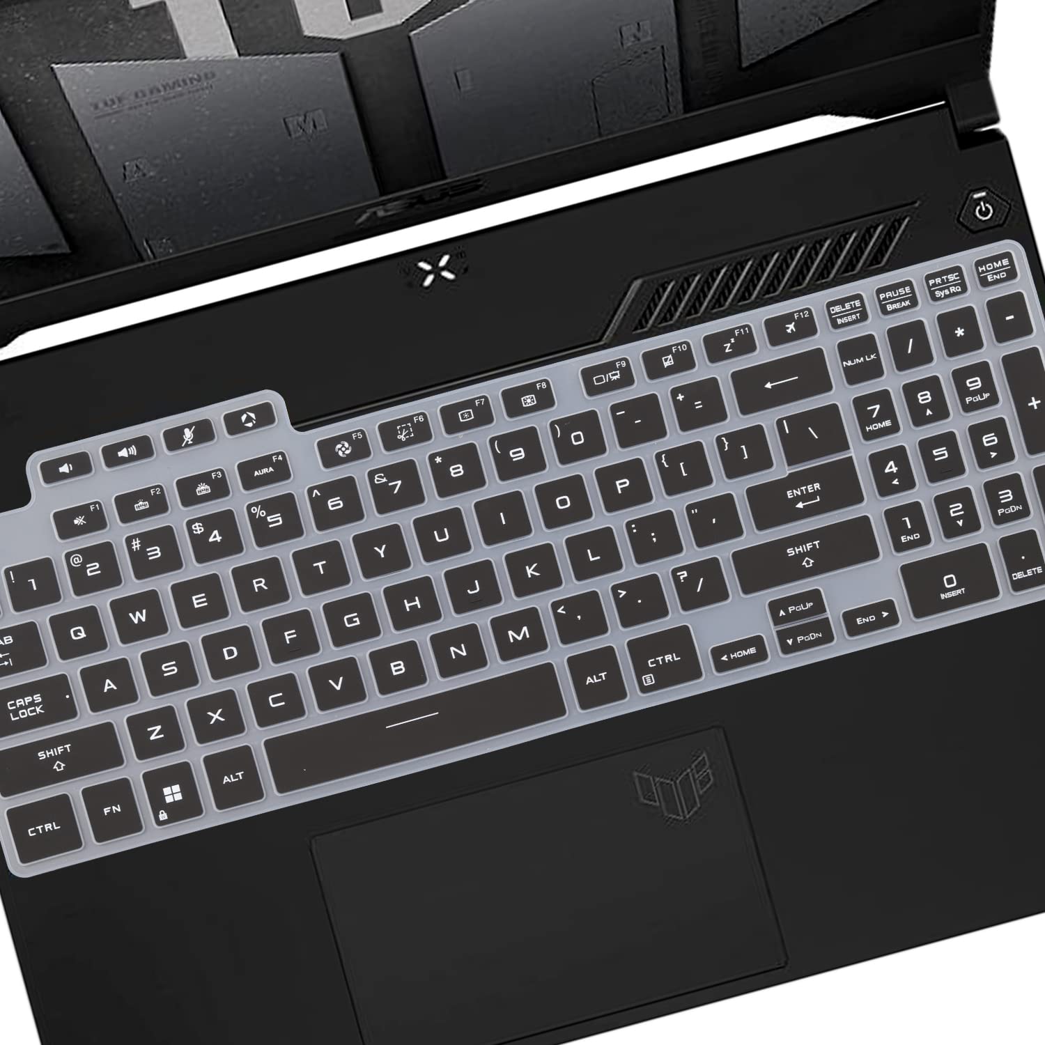 Keyboard Cover for ASUS TUF Gaming F15 FX507ZM/ZC FX507VU FA507UI/UV/UU, TUF Dash 15 FX517ZM, TUF A15 FA507UI/UV/UU, TUF A16 FA617NS/XS/XT FA607PI/PV, TUF F17 A17 FX707VV/VU/ZV/ZU FA707XI/XV/XU/NV