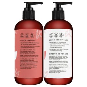 cibu Color Shampoo and Conditioner Bundle for Dry, Color-Treated Hair | Gently Hydrates and Strengthens Strands | Protects Color and Revitalizes Hair and Scalp | Fresh Scent | 11.83oz Pack of 2