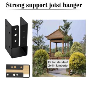 Concealed Joist Hanger 2" x 4" Face Mounted Concealed Flange Hanger Fit for 2" x 4" Nominal Lumber Hanger(Set of 24)